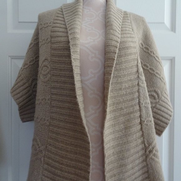 Coldwater Creek Sweaters - Coldwater Creek Size L 14-16 Tan Bolero/Cardigan/Sweater/Shrug/Jacket